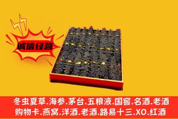 开封市兰考回收海参